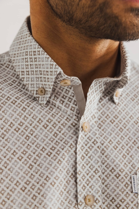 State of Art witte heren overhemd | Close up