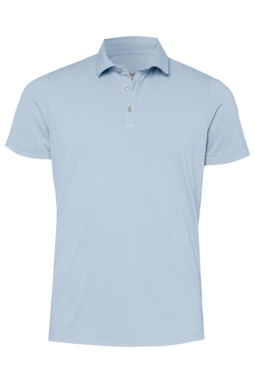 Pure H. Tico Polo PURE FUNCTIONAL POLO SLIM FIT E31320 92930 100 PLAIN LIGHT BLUE