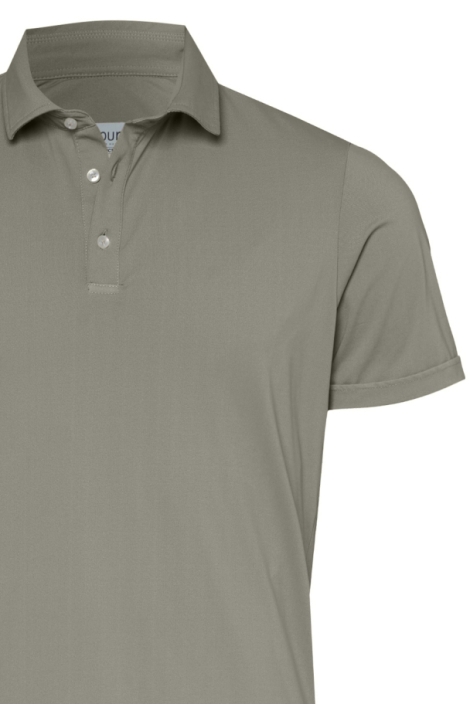 Pure H. Tico groene heren polo | Close up