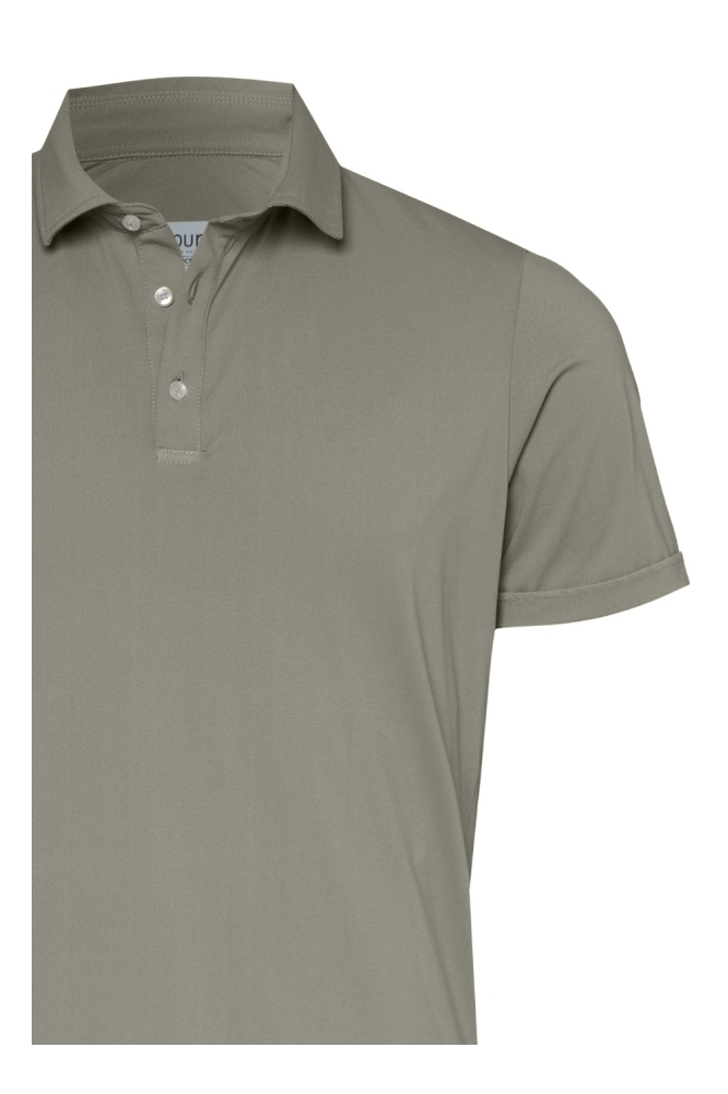 Pure H. Tico groene heren polo | Close up