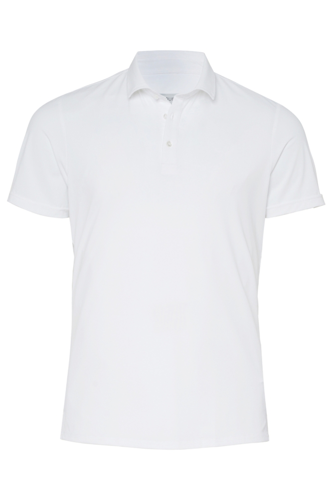 Pure H. Tico witte heren polo | Vooraanzicht