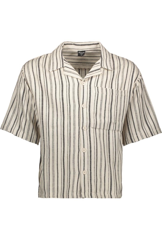 Ballin beige heren overhemd | Vooraanzicht