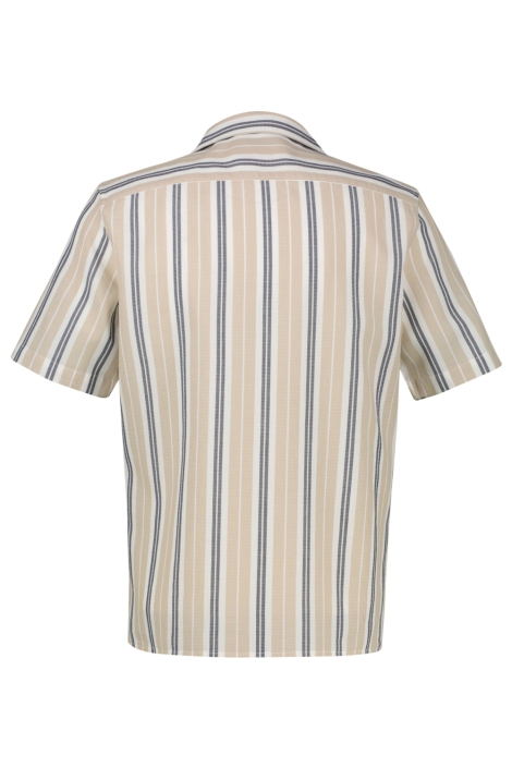 Lerros beige heren overhemd | Achteraanzicht