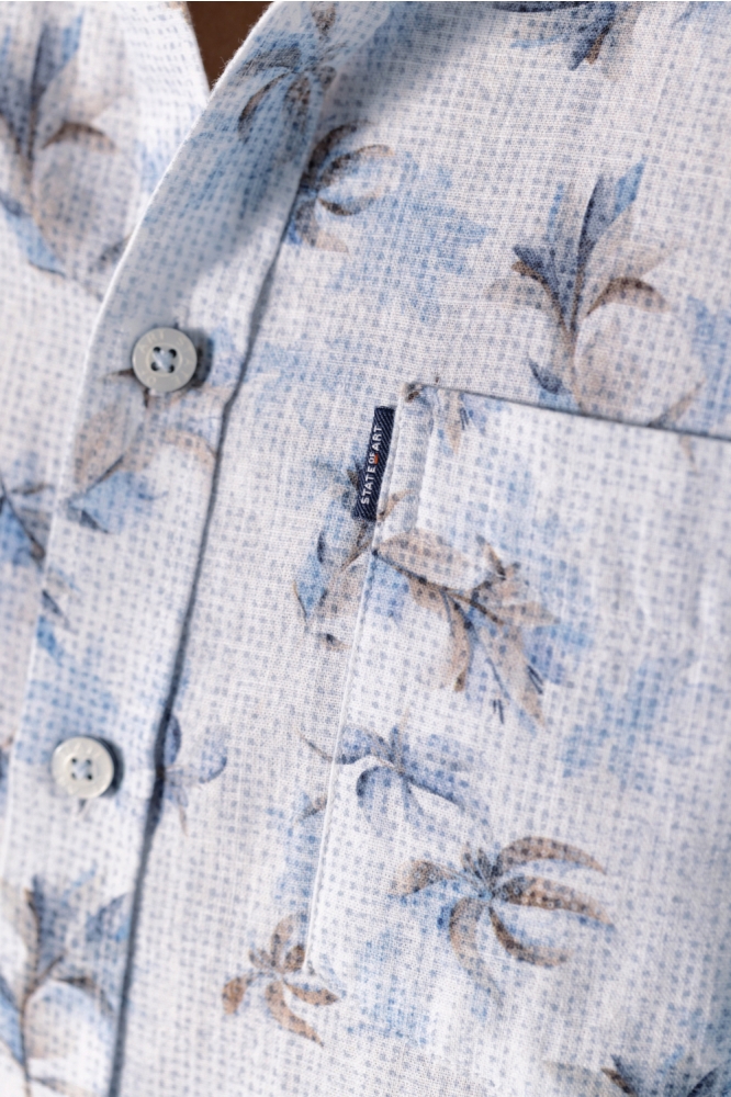 State of Art blauwe heren overhemd | Kleurstaal