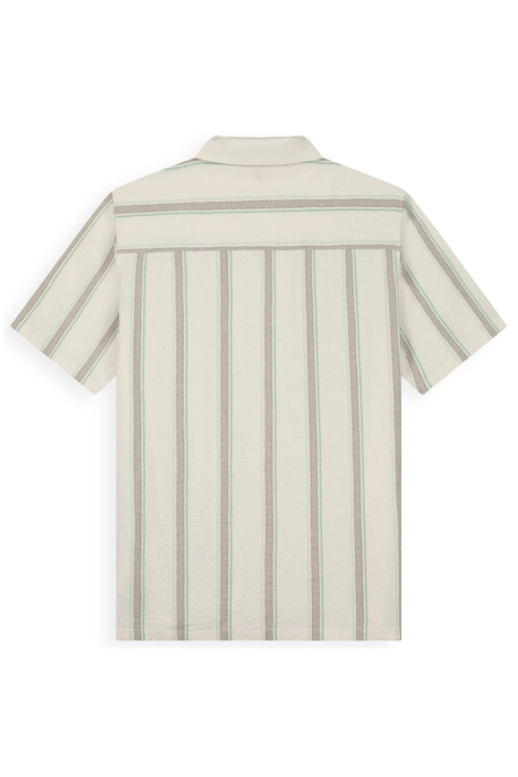 Pure Path ecru heren overhemd | Achteraanzicht