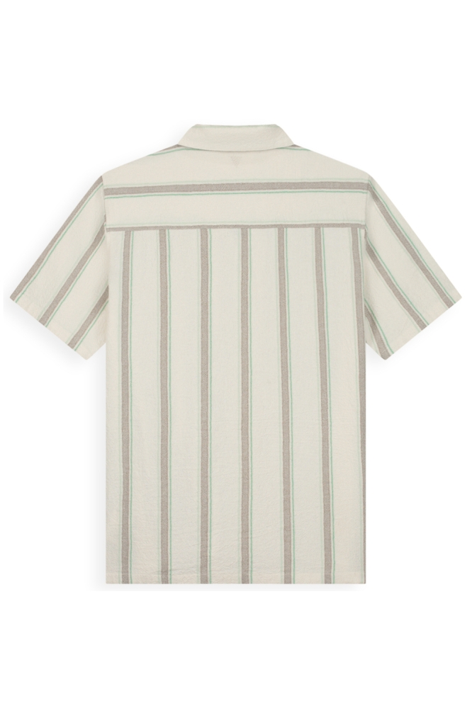 Pure Path ecru heren overhemd | Achteraanzicht