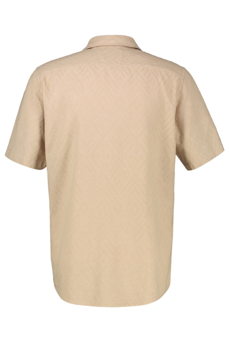 Lerros beige heren overhemd | Achteraanzicht