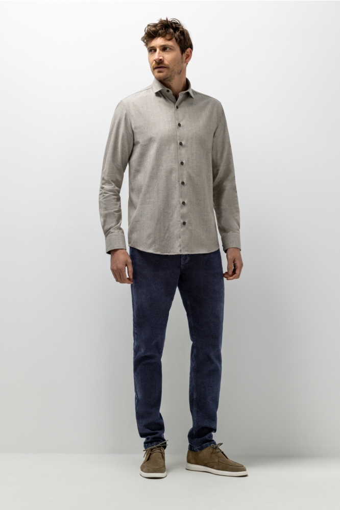 State of Art taupe heren overhemd | Model
