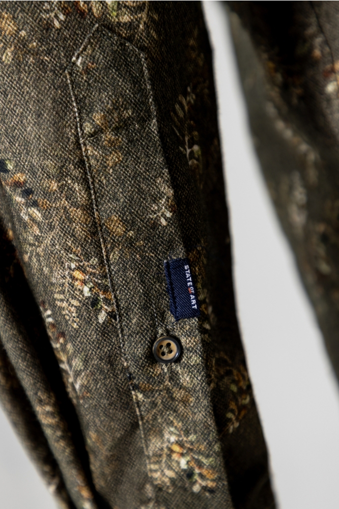 State of Art bruine heren overhemd | Kleurstaal