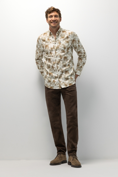 State of Art taupe heren overhemd | Model