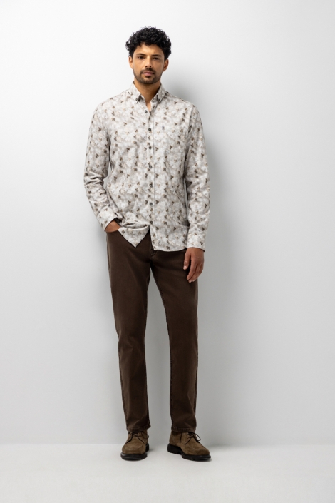 State of Art taupe heren overhemd | Model