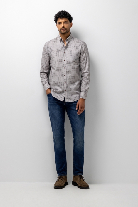 State of Art taupe heren overhemd | Model