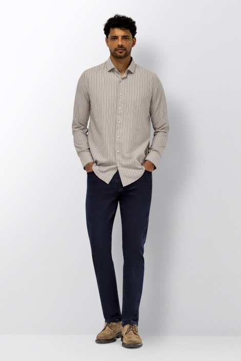 State of Art taupe heren overhemd | Model