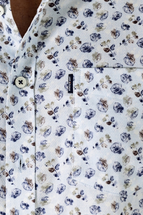 State of Art blauwe heren overhemd | Kleurstaal