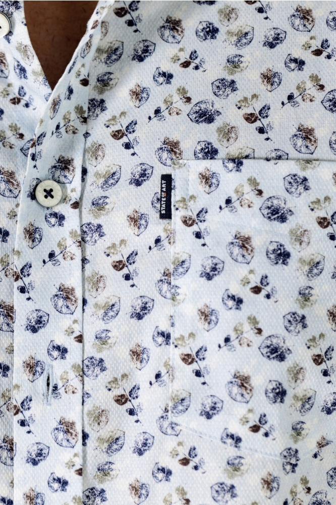 State of Art blauwe heren overhemd | Kleurstaal