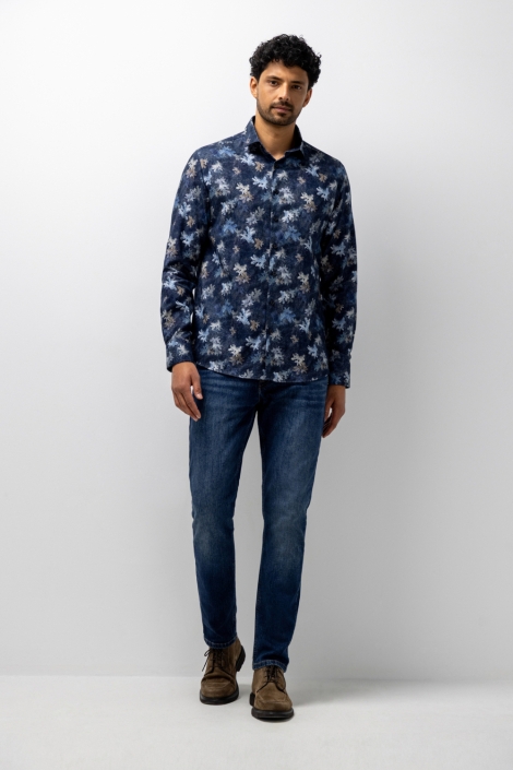 State of Art blauwe heren overhemd | Model