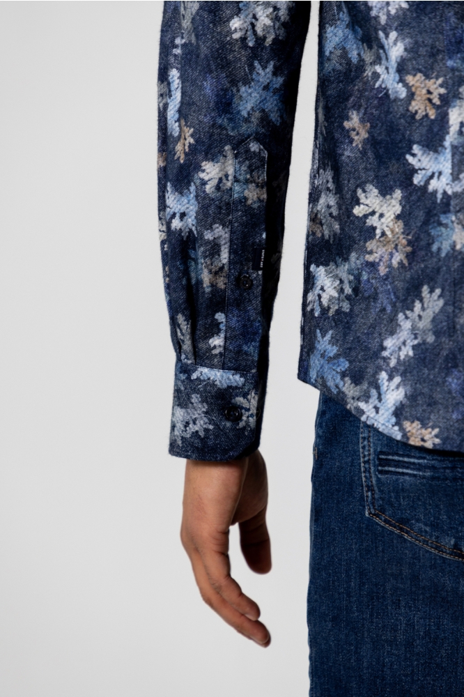 State of Art blauwe heren overhemd | Kleurstaal