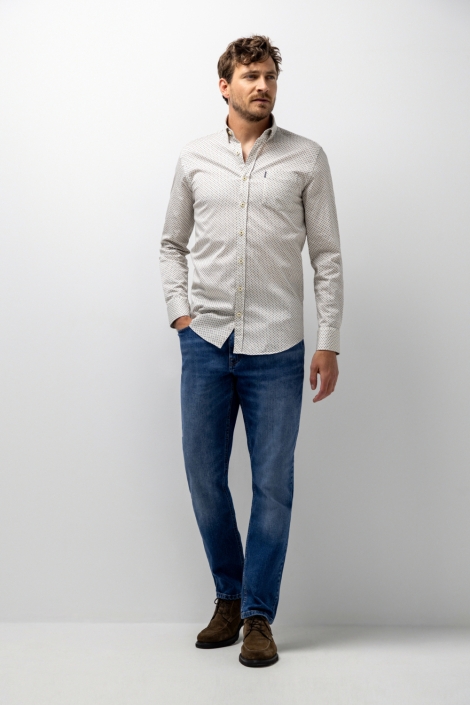 State of Art taupe heren overhemd | Model