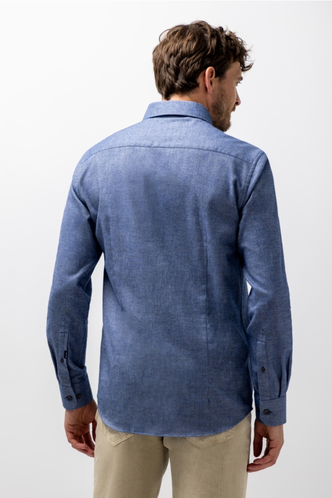 State of Art blauwe heren overhemd | Model achteraanzicht