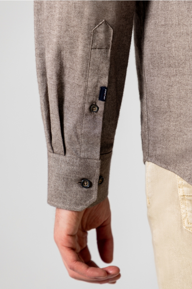 State of Art camel heren overhemd | Close up