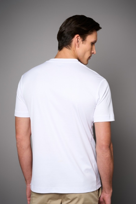 Desoto witte heren t-shirt | Model achteraanzicht