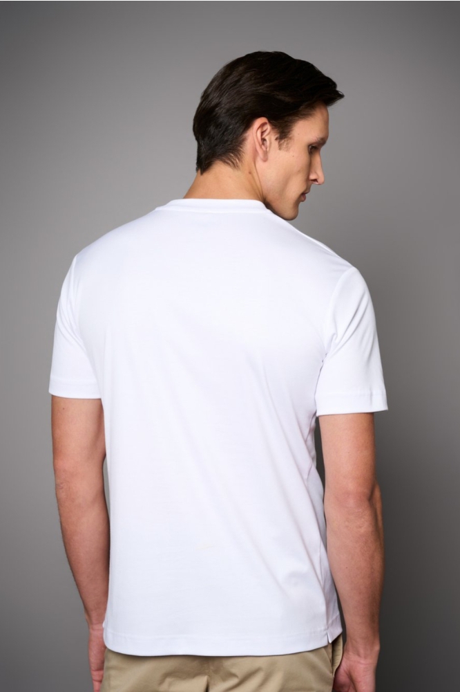 Desoto witte heren t-shirt | Model achteraanzicht