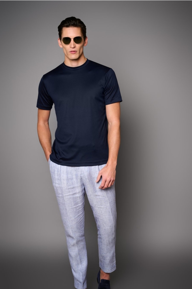 Desoto bruine heren t-shirt | Model