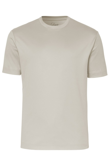 Desoto taupe heren t-shirt | Vooraanzicht