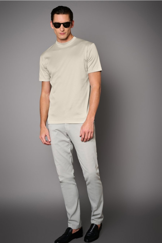 Desoto taupe heren t-shirt | Model