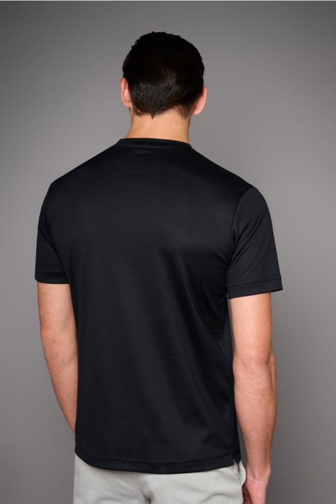 Desoto zwarte heren t-shirt | Model achteraanzicht