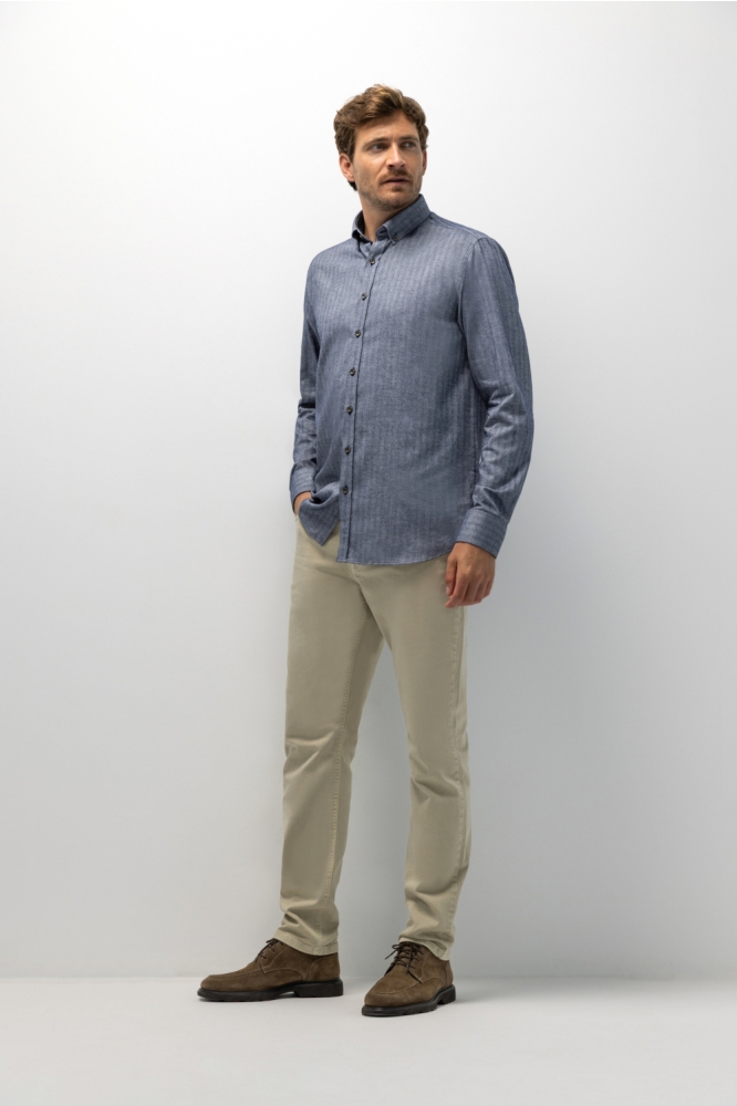State of Art blauwe heren overhemd | Model