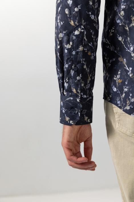 State of Art blauwe heren overhemd | Close up