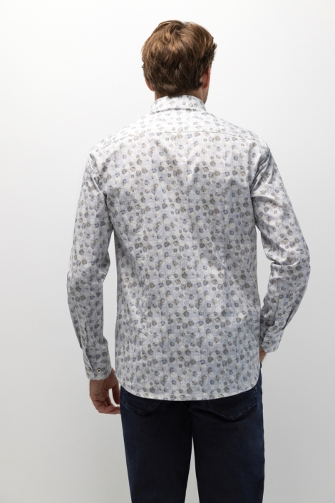 State of Art blauwe heren overhemd | Model achteraanzicht