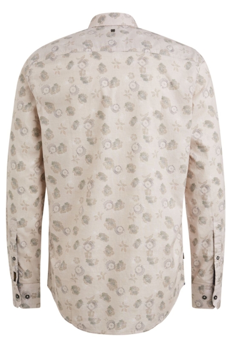 PME legend beige heren overhemd | Achteraanzicht