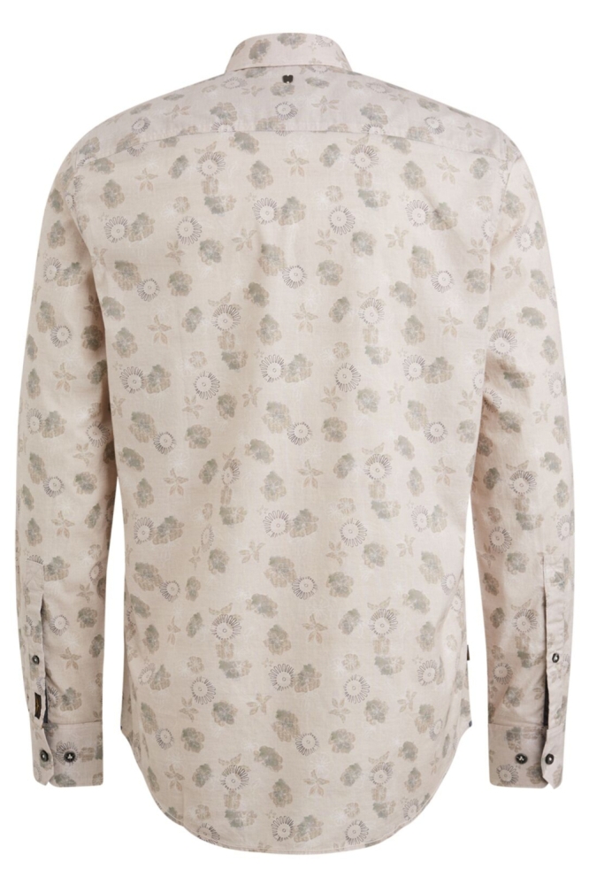 PME legend beige heren overhemd | Achteraanzicht