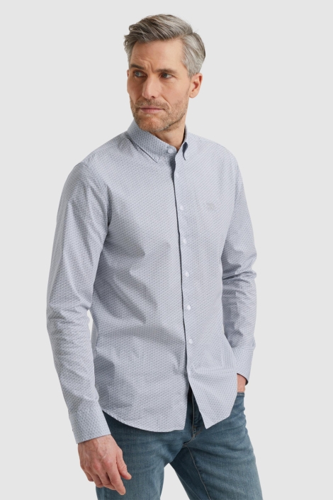 Vanguard witte heren overhemd | Model zijaanzicht