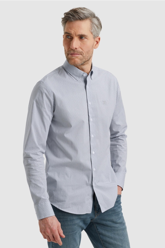Vanguard witte heren overhemd | Model zijaanzicht