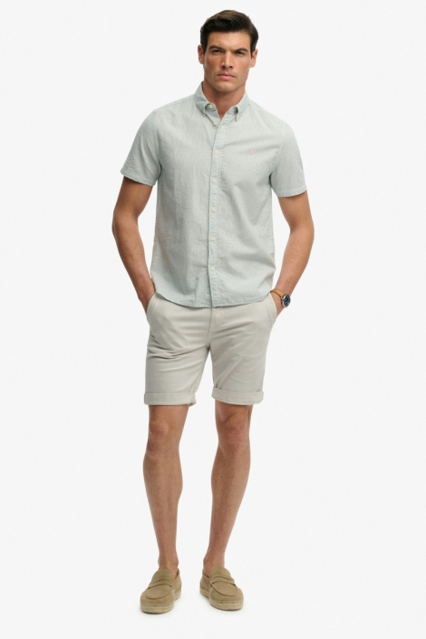 Superdry beige heren overhemd | Model
