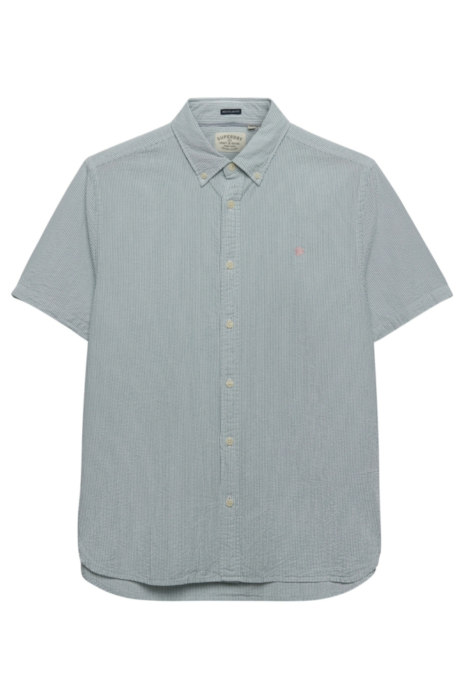 Superdry beige heren overhemd | Vooraanzicht
