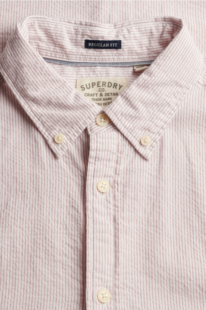 Superdry roze heren overhemd | Kleurstaal