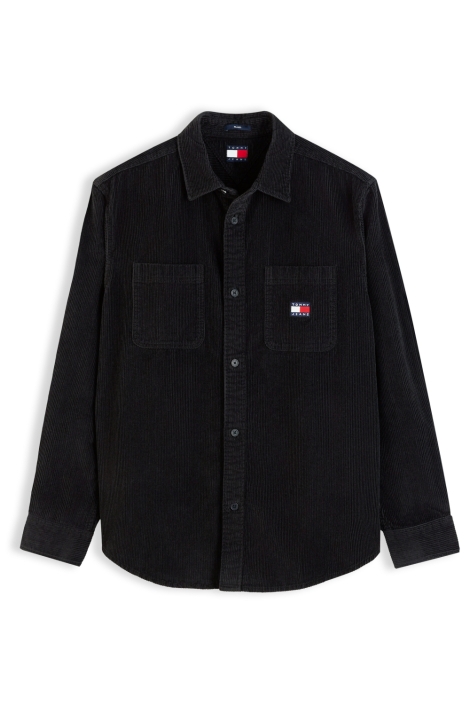 Tommy Jeans zwarte heren overhemd | Vooraanzicht
