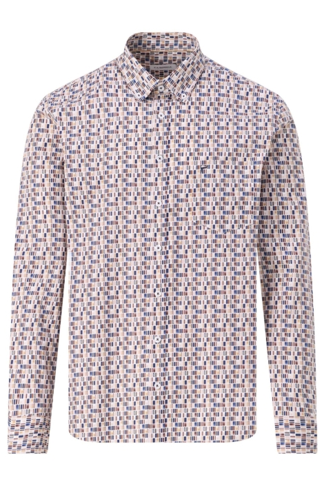 Campbell multi color heren overhemd | Vooraanzicht