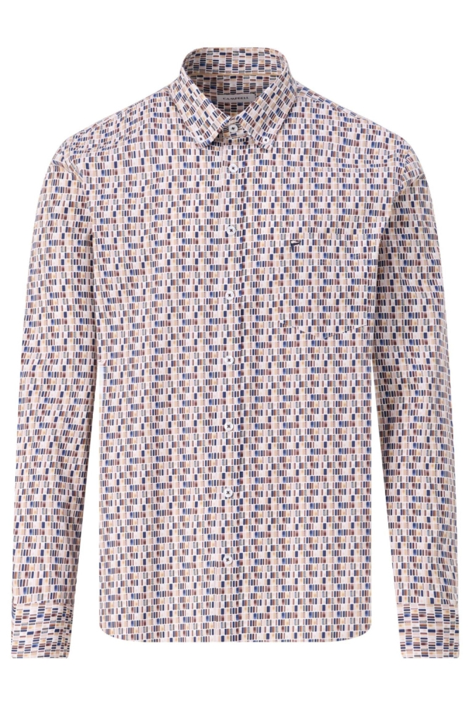 Campbell multi color heren overhemd | Vooraanzicht