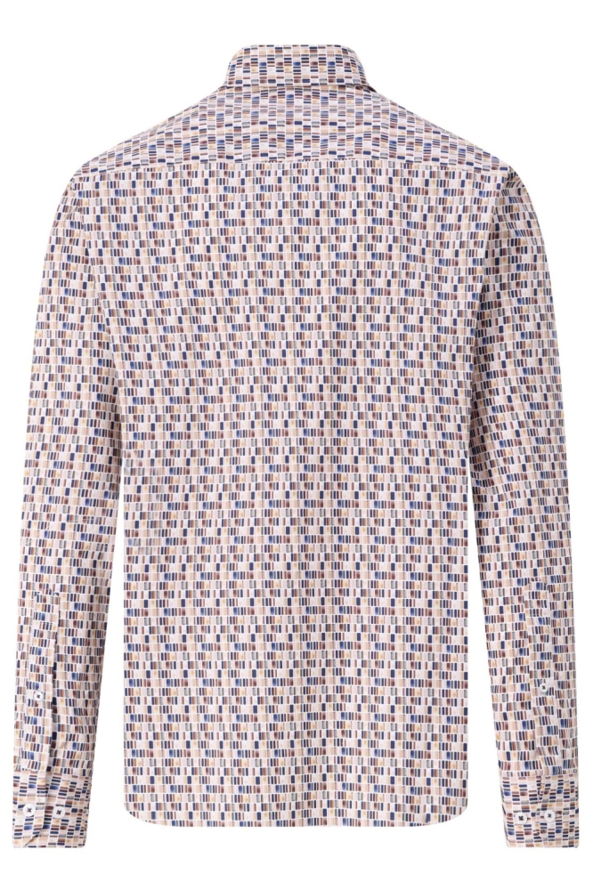 Campbell multi color heren overhemd | Achteraanzicht