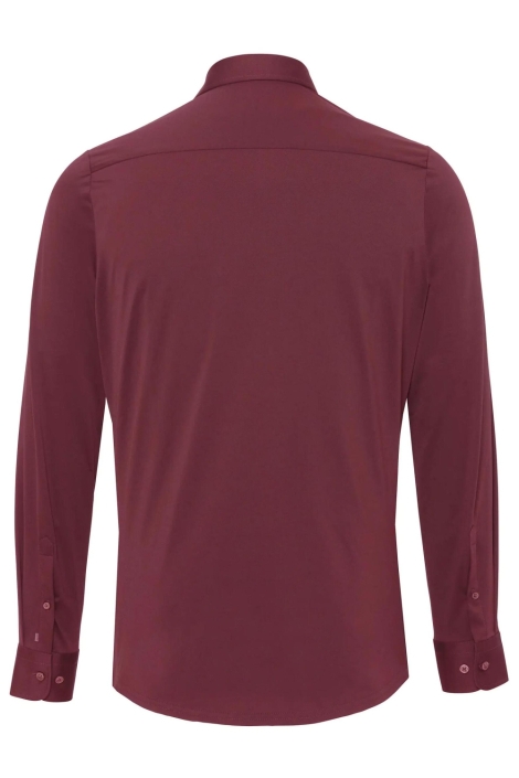 Pure H. Tico bordeaux heren overhemd | Achteraanzicht
