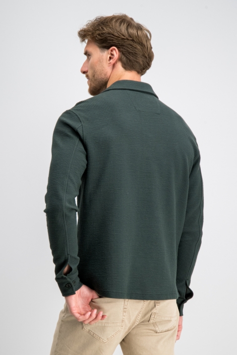 Gabbiano groene heren overhemd | Model achteraanzicht