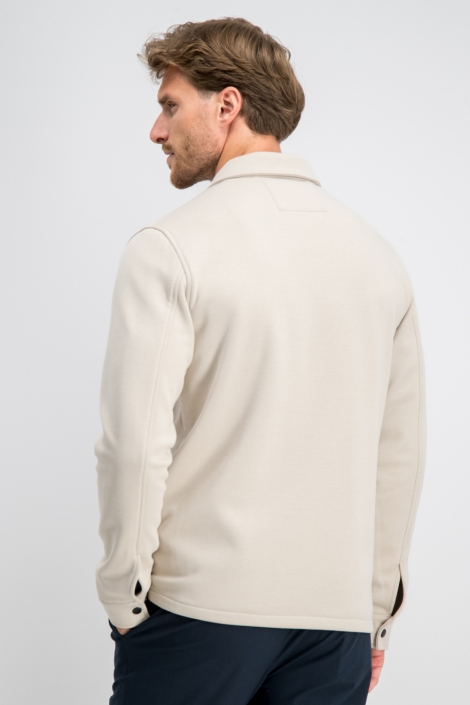 Gabbiano beige heren vest | Model achteraanzicht