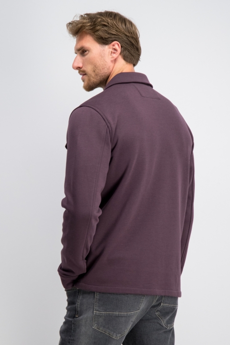 Gabbiano bordeaux heren vest | Model achteraanzicht