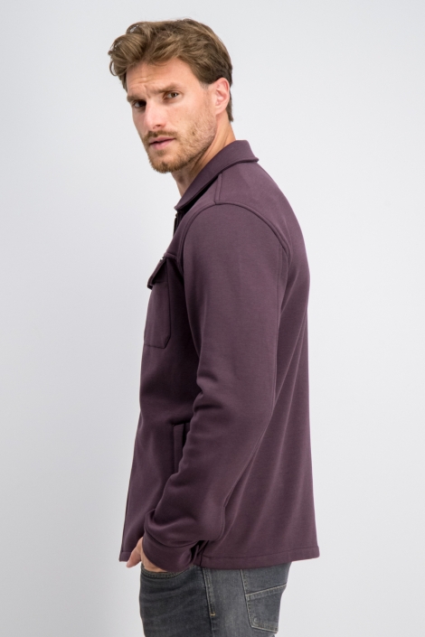 Gabbiano bordeaux heren vest | Model zijaanzicht