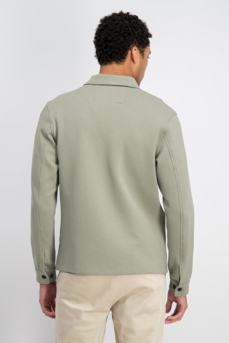 Gabbiano groene heren overhemd | Model achteraanzicht